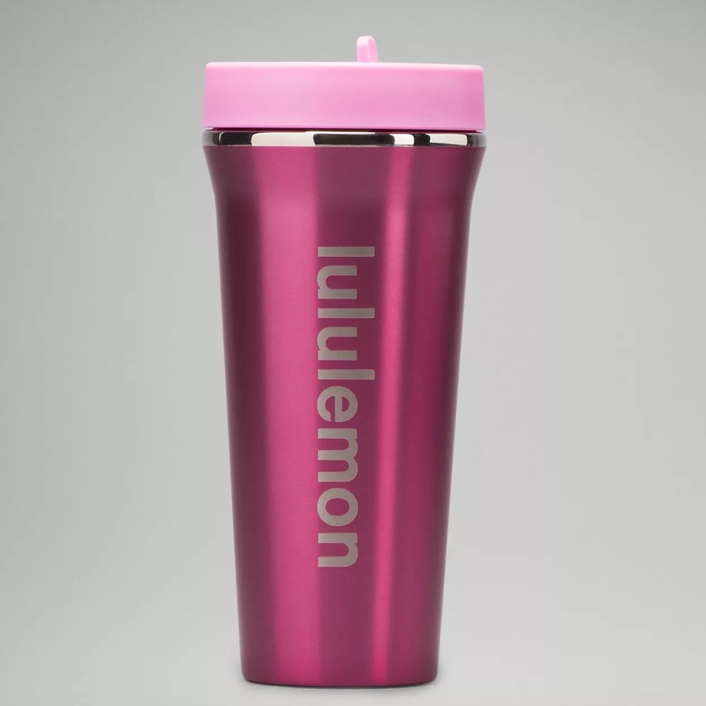 Lululemon Back to Life Pink Tumbler 24oz